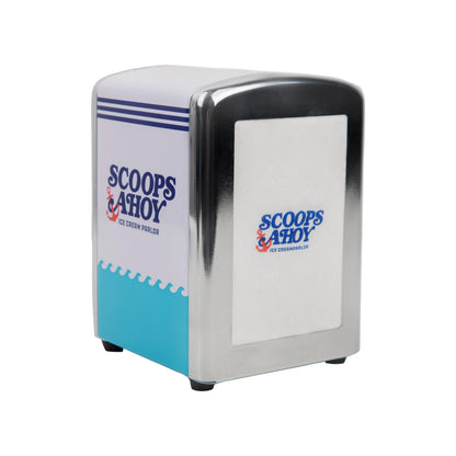Cinereplicas Stranger Things - Napkin Dispenser (250 Scoops Ahoy napkins included) - Official License