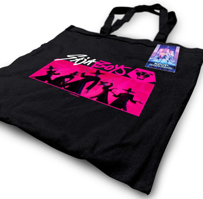Pyramid International K-POP DEMON HUNTERS (SAJA BOYS) BLACK TOTE BAG – Reusable Eco-Friendly Tote Bag for Shopping, Work, or Everyday Use