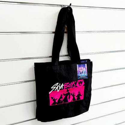 Pyramid International K-POP DEMON HUNTERS (SAJA BOYS) BLACK TOTE BAG – Reusable Eco-Friendly Tote Bag for Shopping, Work, or Everyday Use