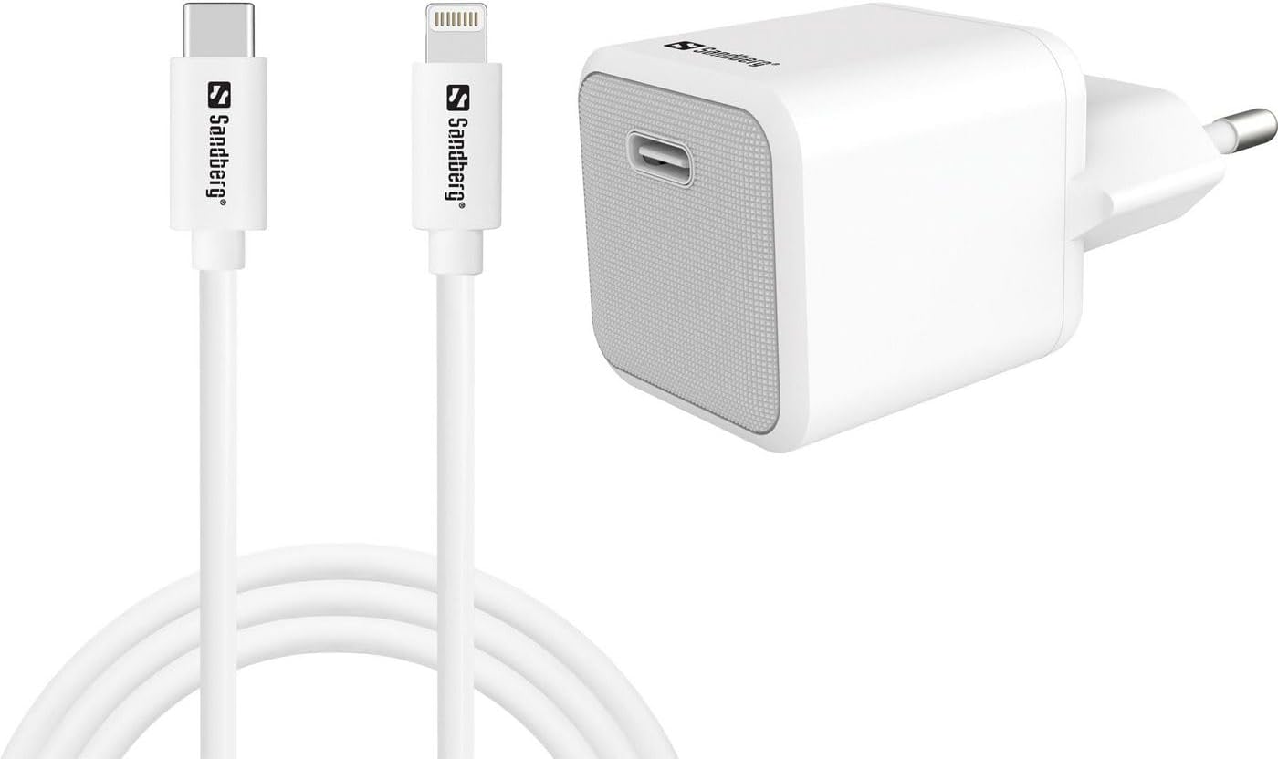Sandberg - Usb-C Ac Charger 20W +Lightning 1M
