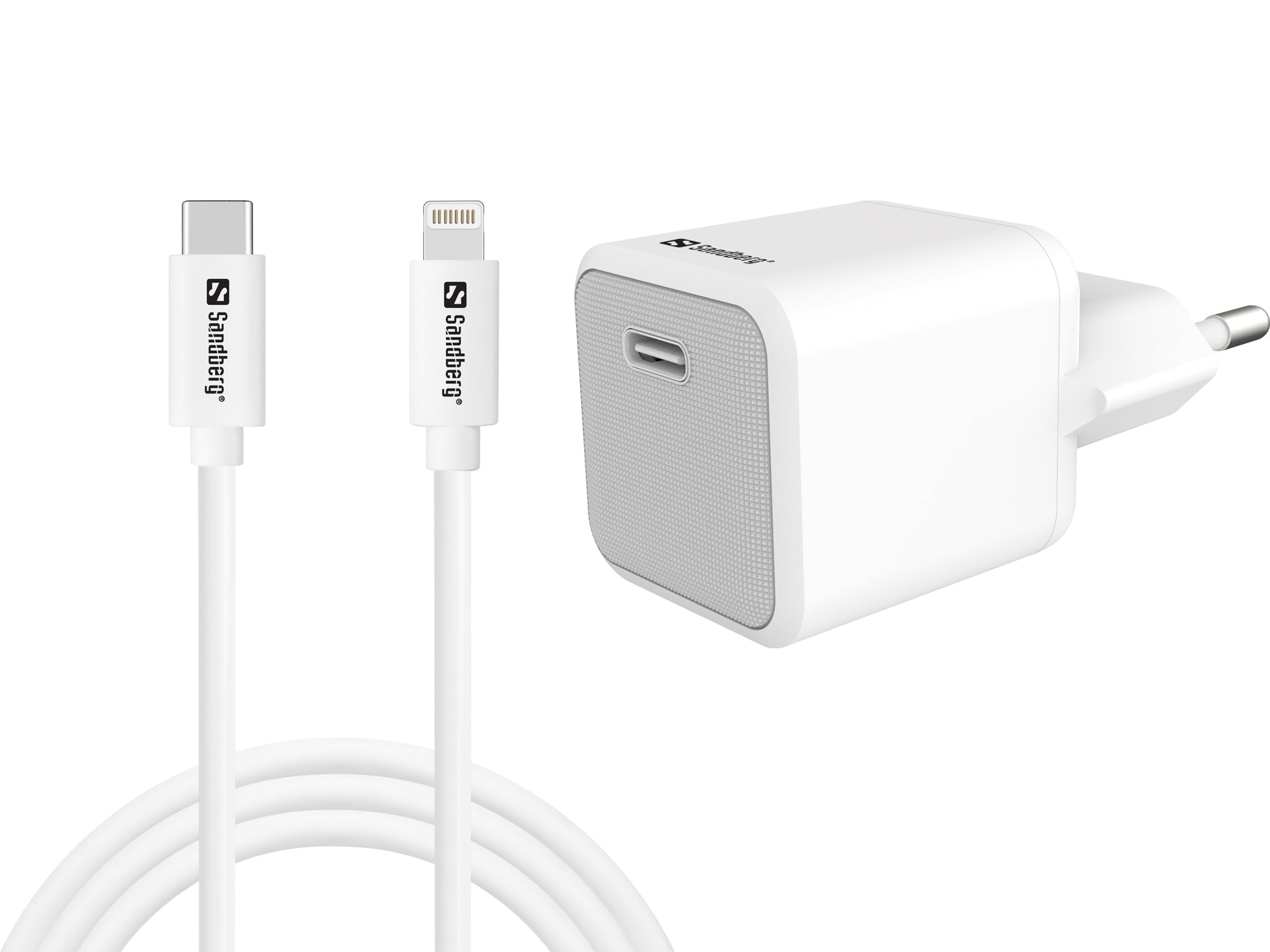 Sandberg - Usb-C Ac Charger 20W +Lightning 1M