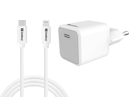 Sandberg - Usb-C Ac Charger 20W +Lightning 1M