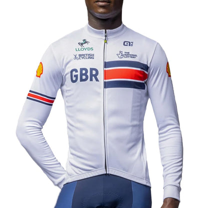 ALE' Men's British Cycling Official Prime Long Sleeve Cycling Jersey (Pack of 1)