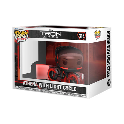 Funko Pop! Ride: Tron: Ares - Athena with Light Cycle - Collectable Vinyl Figure - Gift Idea - Official Merchandise - Toys for Kids & Adults - Model Figure for Collectors and Display