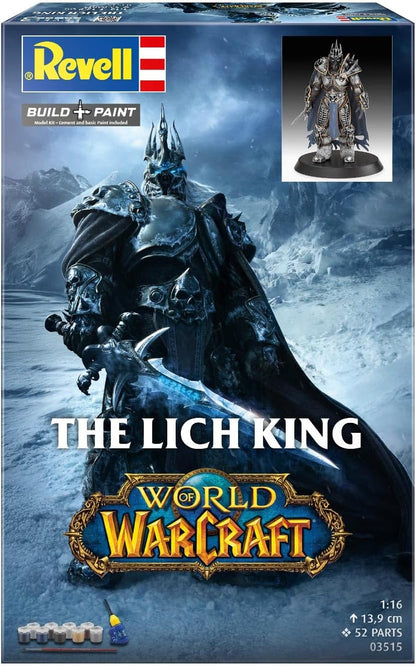 Revell Gift Set 03515 The Lich King: World of Warcraft 1:16 Scale Unbuilt Plastic Model Kit with Accessories