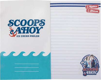 Cinereplicas Stranger Things – Scoops Ahoy Softcover Notebook 120 Pages 14.5 x 21 cm – Official Licence