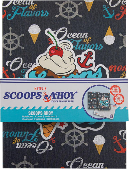 Cinereplicas Stranger Things – Scoops Ahoy Softcover Notebook 120 Pages 14.5 x 21 cm – Official Licence