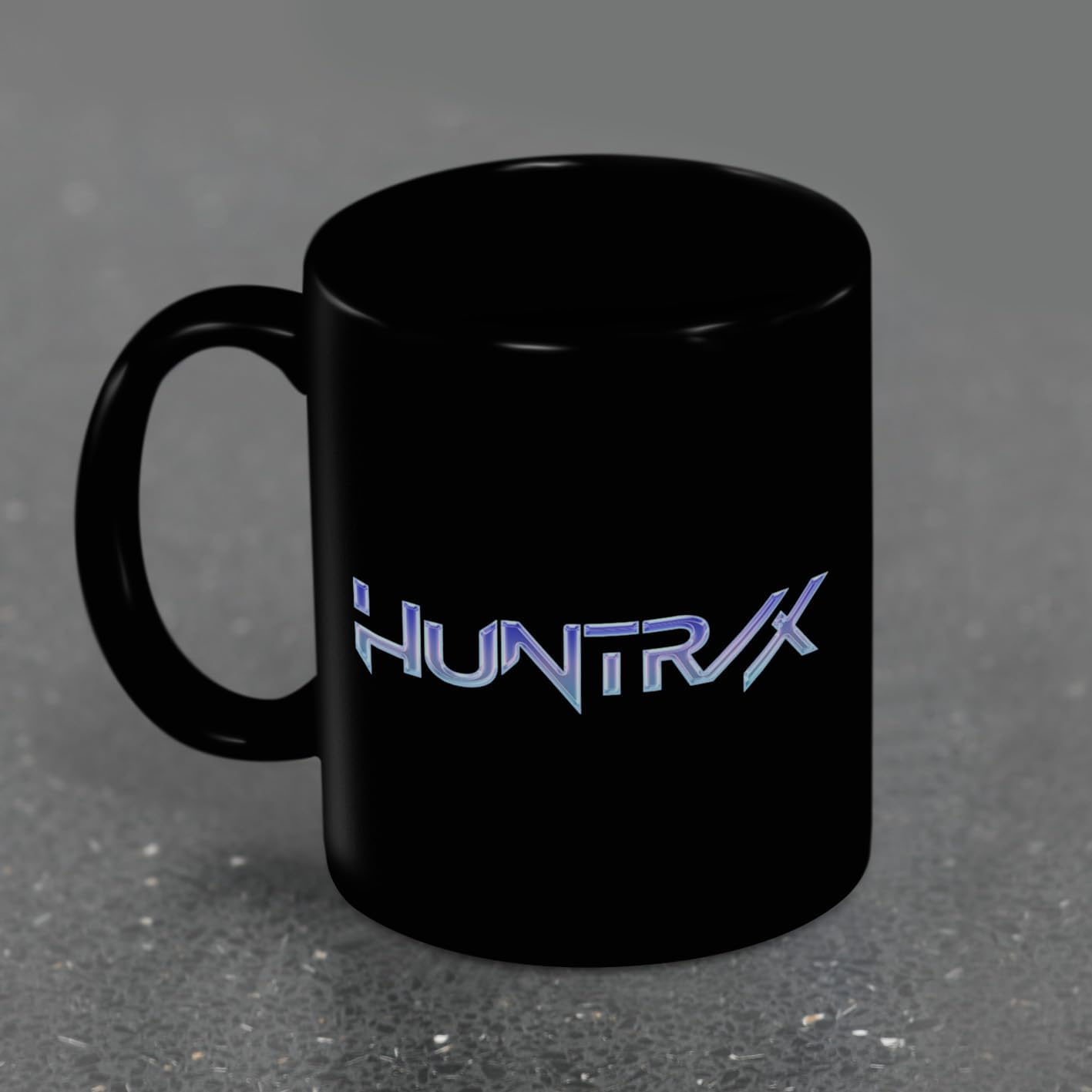 Pyramid International K-POP Demon Hunters (HUNTRIX Chibi) Black POD Mug 11oz / 315ml Coloured Inner Mug – Premium Ceramic Coffee Cup with Vibrant Inner Accent