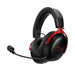 HyperX Cloud III S – Wireless Gaming Headset | Multi-Platform, 2.4GHz, Bluetooth, Battery up to 120 Hrs 2.4GHz / 200 Hrs Bluetooth, 53mm Angled Drivers, 10mm Detachable Mic, Customizable – Black/Red