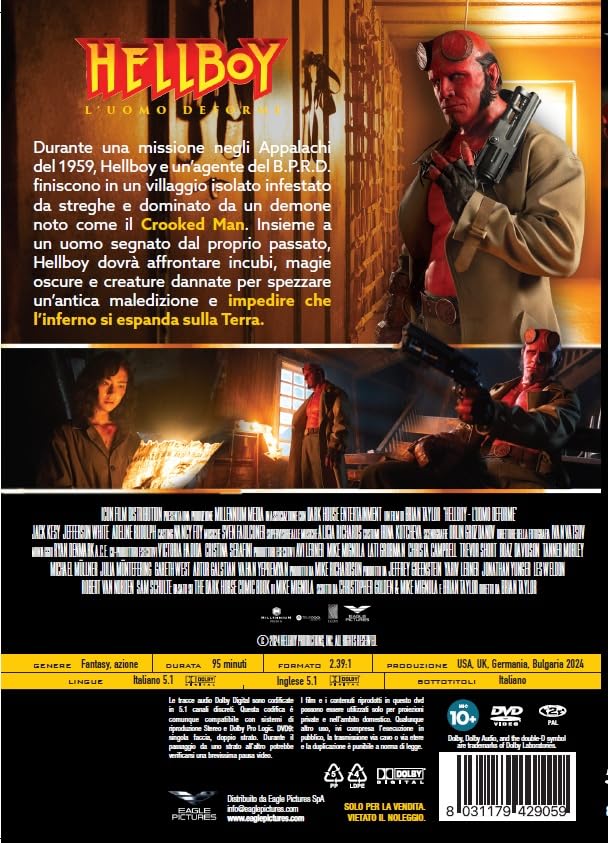 Hellboy - L'Uomo Deforme (2025) - Dvd