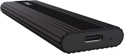 Trust M.2 NVMe SSD Enclosure, USB-C 10Gbps External Hard Drive Enclosure up to 4TB, Supports Size 2230 2242 2260 2280 M.2 SSDs FAT32/NTFS/EXT4/exFAT/APFS, Portable SSD Tool-Free Adapter Case