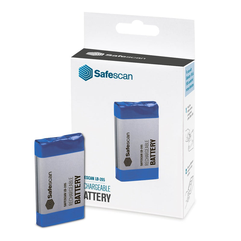 Safescan LB 205 Batteria ricaricabile che alimenta le bilance conta soldi Safescan Batteria al litio che fornisce alle macchine contasoldi fino a 30 ore di alimentazione portatile