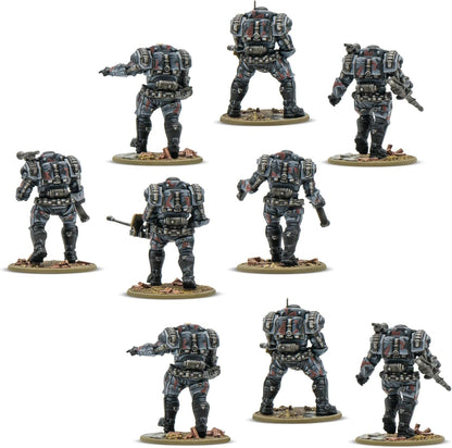 Warlord Games Stahltruppen Heavy Infantry - Axis Miniatures for Konflikt 47 Highly Detailed 28mm Scale Miniatures