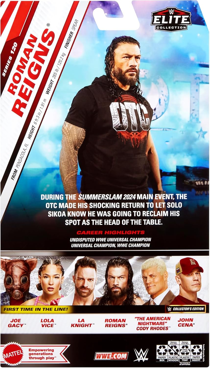 WWE - Elite Collection Figure -Roman Reigns /Toys