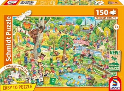 Schmidt | Happy Play, Happy Planet (150 Pieces) | Kids Jigsaw Puzzle | Ages 7+ | 1+ Players