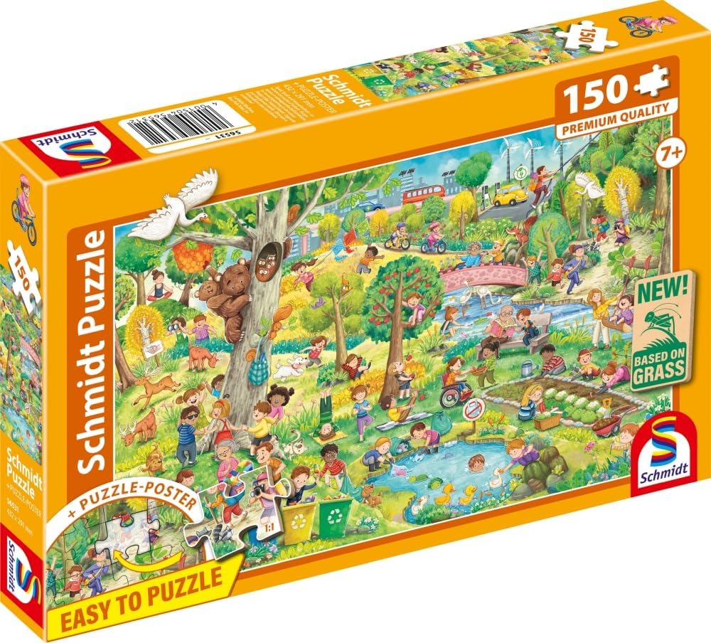 Schmidt | Happy Play, Happy Planet (150 Pieces) | Kids Jigsaw Puzzle | Ages 7+ | 1+ Players