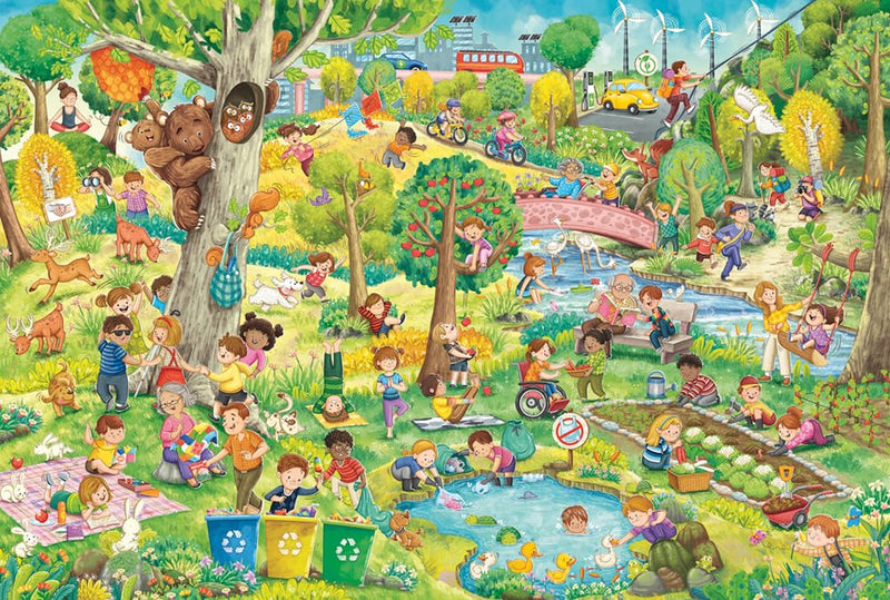 Schmidt | Happy Play, Happy Planet (150 Pieces) | Kids Jigsaw Puzzle | Ages 7+ | 1+ Players