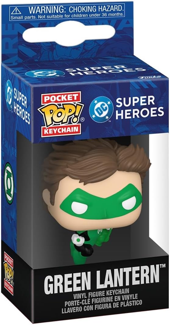 Funko Pop! Keychain: DC New Classics– Green Lantern - DC Comics Novelty Keyring - Collectable Mini Figure - Stocking Filler - Gift Idea - Official Merchandise - Superheroes Fans - Backpack Decor