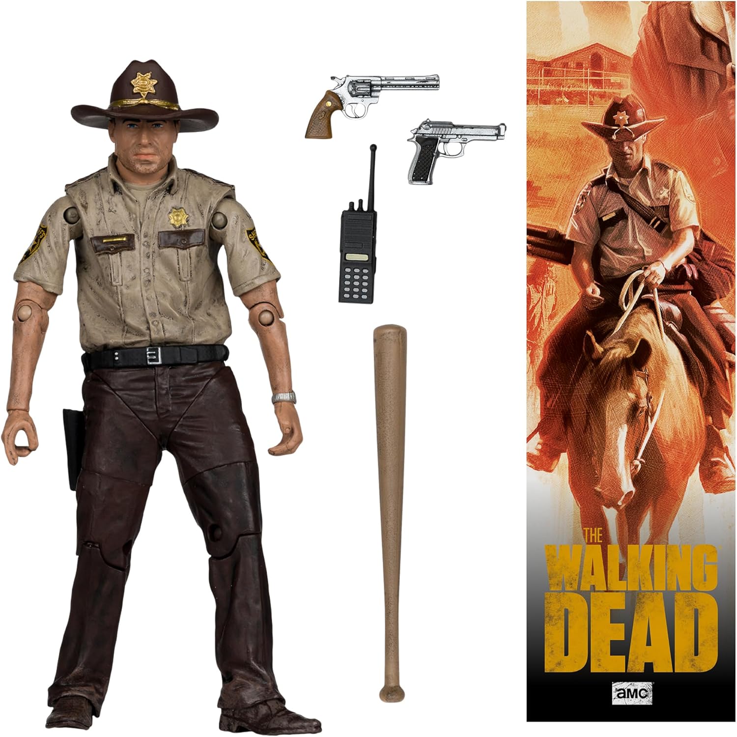 McFarlane The Walking Dead Rick Grimes 5in Action Figure Toys