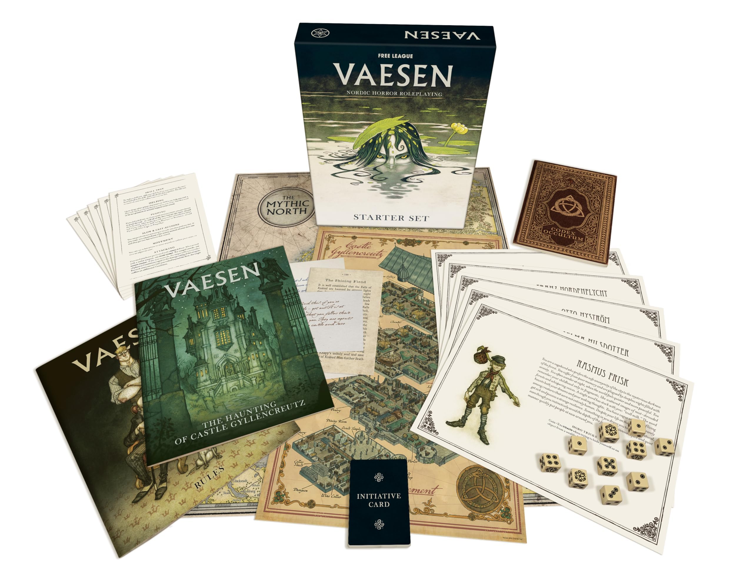 Free League Vaesen: Nordic Horror Roleplaying Starter Set – Begin Your Mythic North Adventure