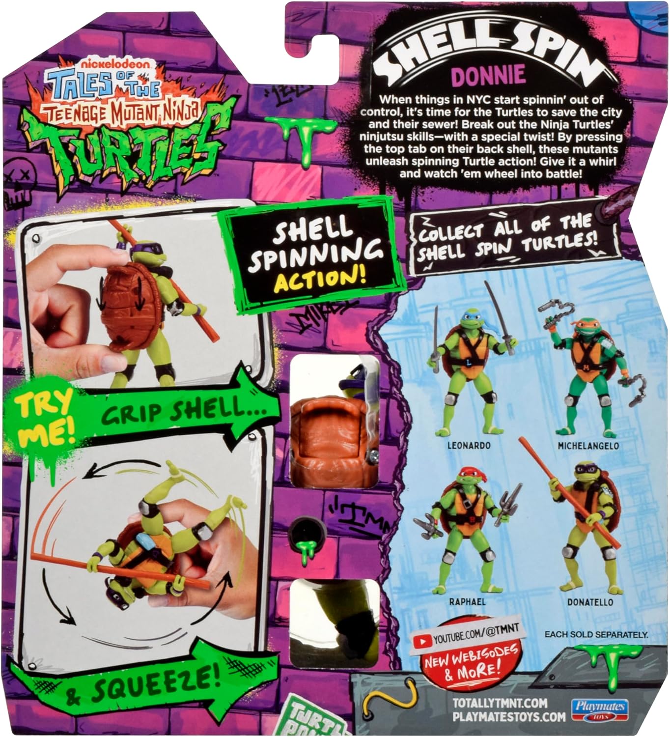 Teenage Mutant Turtles Ninja Shell Spin Donatello, Figurine