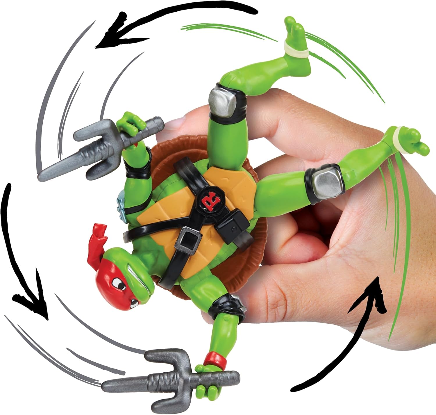 Teenage Mutant Turtles Ninja Shell Spin Raphael, Figurine