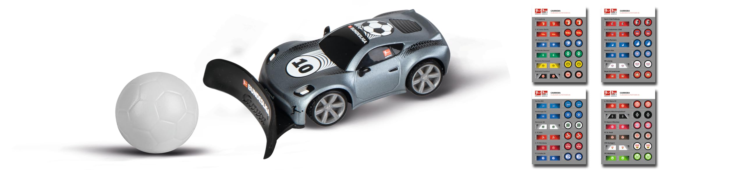 Carrera - Carrera Mini RC 24GHz Bundesliga 1:43 - Zwart