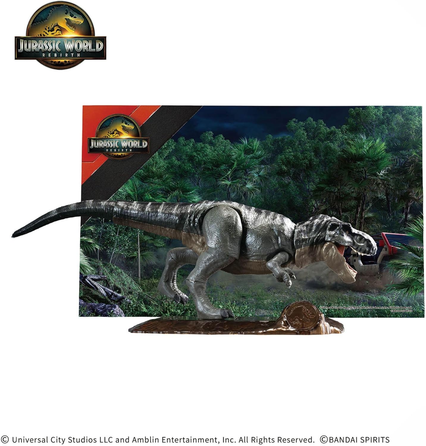 Bandai Hobby | Plannosaurus Jurassic World T. Rex Model Kit | Official Bandai Dinosaur Figure | Easy Snap‑Fit Assembly, No Glue or Paint Required
