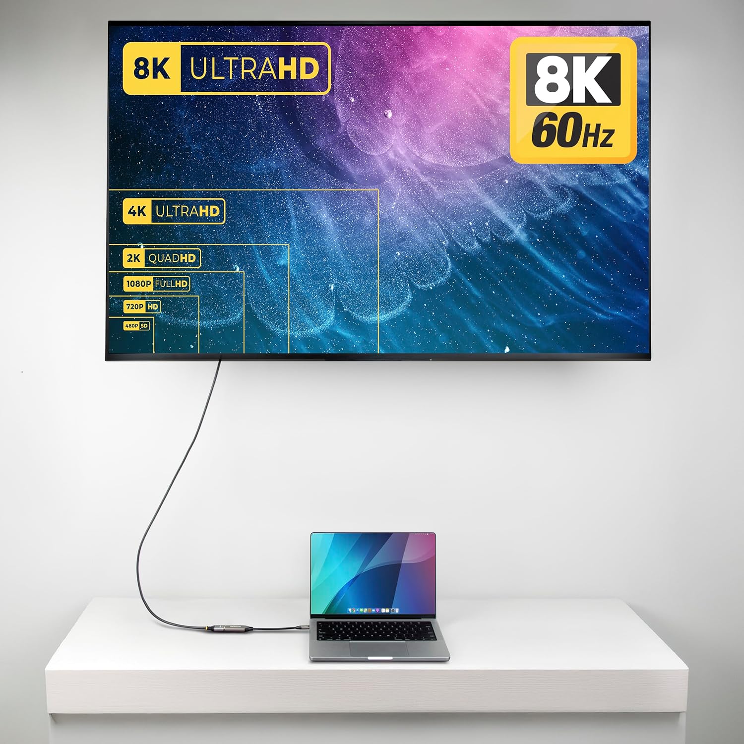 Startech.Com - Adapter Cable - 24 Pin Usb-C Male To Hdmi Male - 8K60Hz Support, 4K144Hz Support