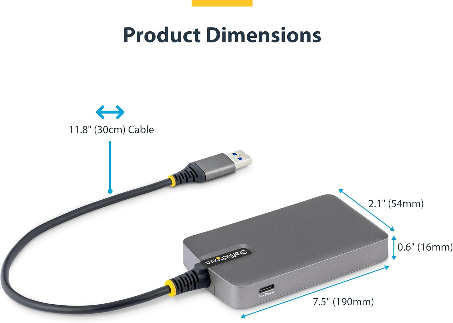 Startech.Com - Hub - 4 X Usb 3.2 Gen 1 + 1 X Usb-C + 1 X Usb-A 3.2 Gen 1 - Desktop