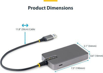 Startech.Com - Hub - 4 X Usb 3.2 Gen 1 + 1 X Usb-C + 1 X Usb-A 3.2 Gen 1 - Desktop