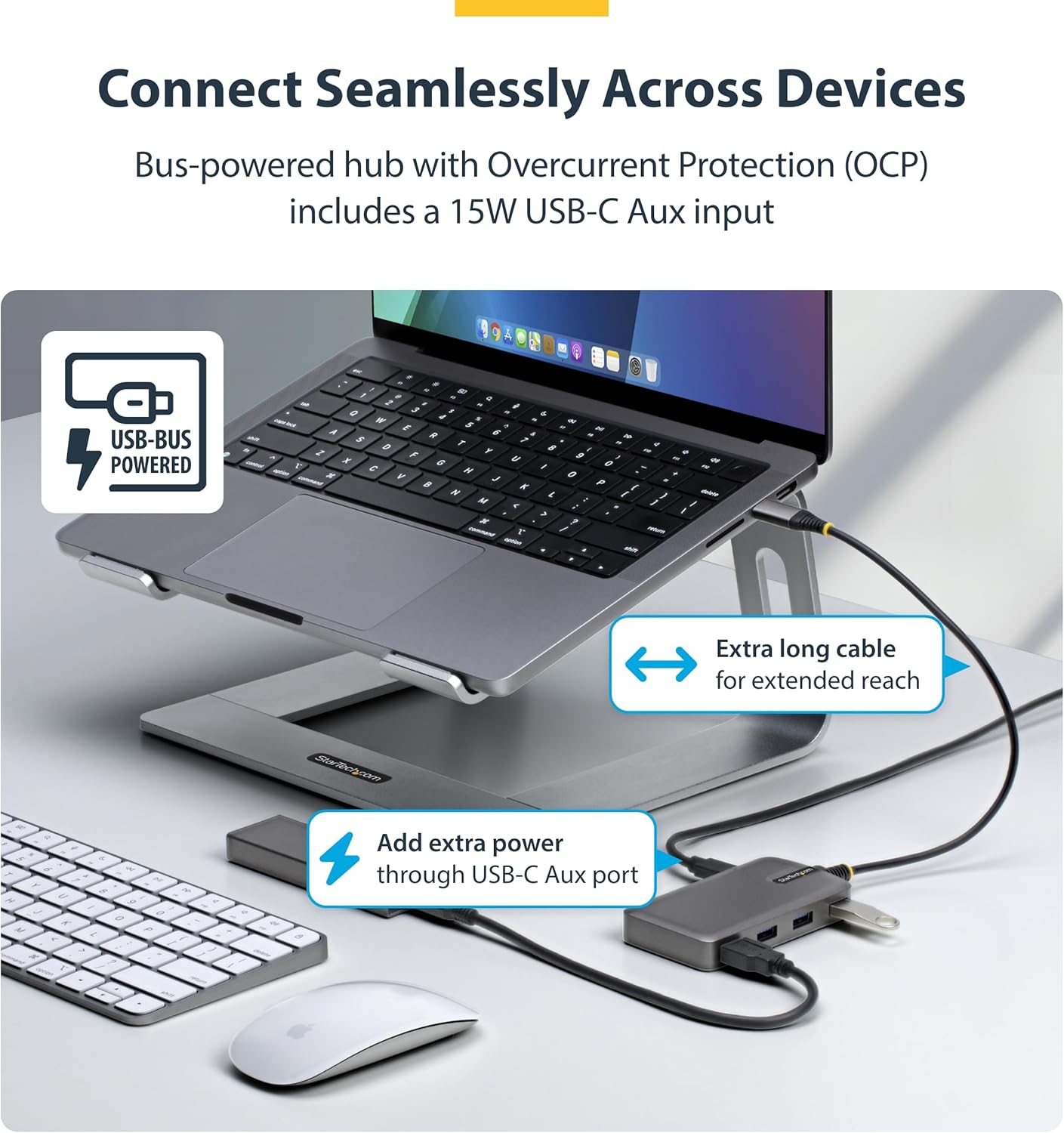 Startech.Com - Hub - 4 X Usb 3.2 Gen 1 + 1 X Usb-C + 1 X Usb-C 3.2 Gen 1 - Desktop