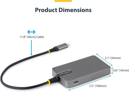 Startech.Com - Hub - 4 X Usb 3.2 Gen 1 + 1 X Usb-C + 1 X Usb-C 3.2 Gen 1 - Desktop