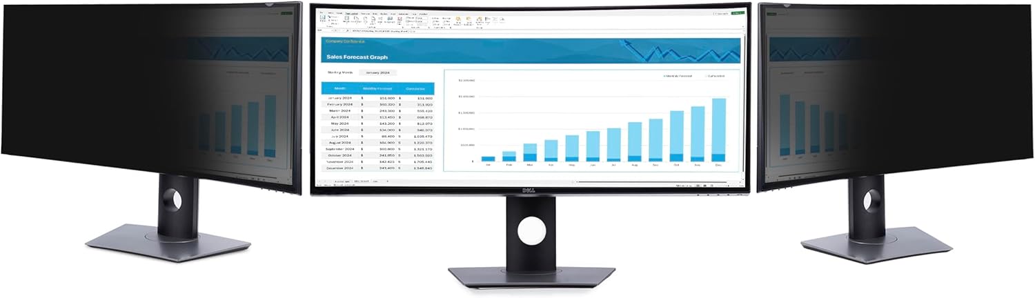 Startech.Com - Display Privacy Filter - 2-Way - Removable - Plug-In/Adhesive - 38`` (Ultra-Wide) - Black - Taa Compliant