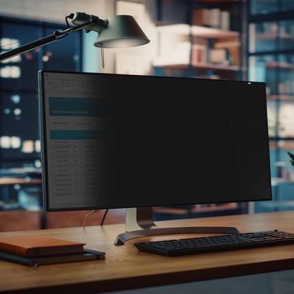 Startech.Com - Display Privacy Filter - 2-Way - Removable - Plug-In/Adhesive - 38`` (Ultra-Wide) - Black - Taa Compliant