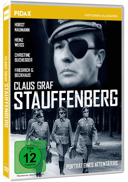 Claus Graf Stauffenberg - Porträt eines Attentäters / Eindrucksvolles Porträt des Hitler-Attentäters mit Starbesetzung (Pidax Historien-Klassiker