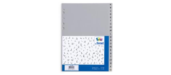 Attrezzatura scolastica marca Plastidea modello DIVISOR PP ALFABETICI A-Z 21TASTI