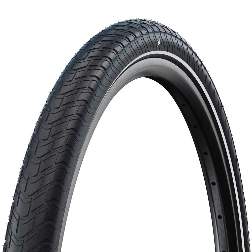 Schwalbe Motion Big Apple Urban Tyre in Black/Reflex (Wired) - 24 x 2.00`` [Black/Ref]