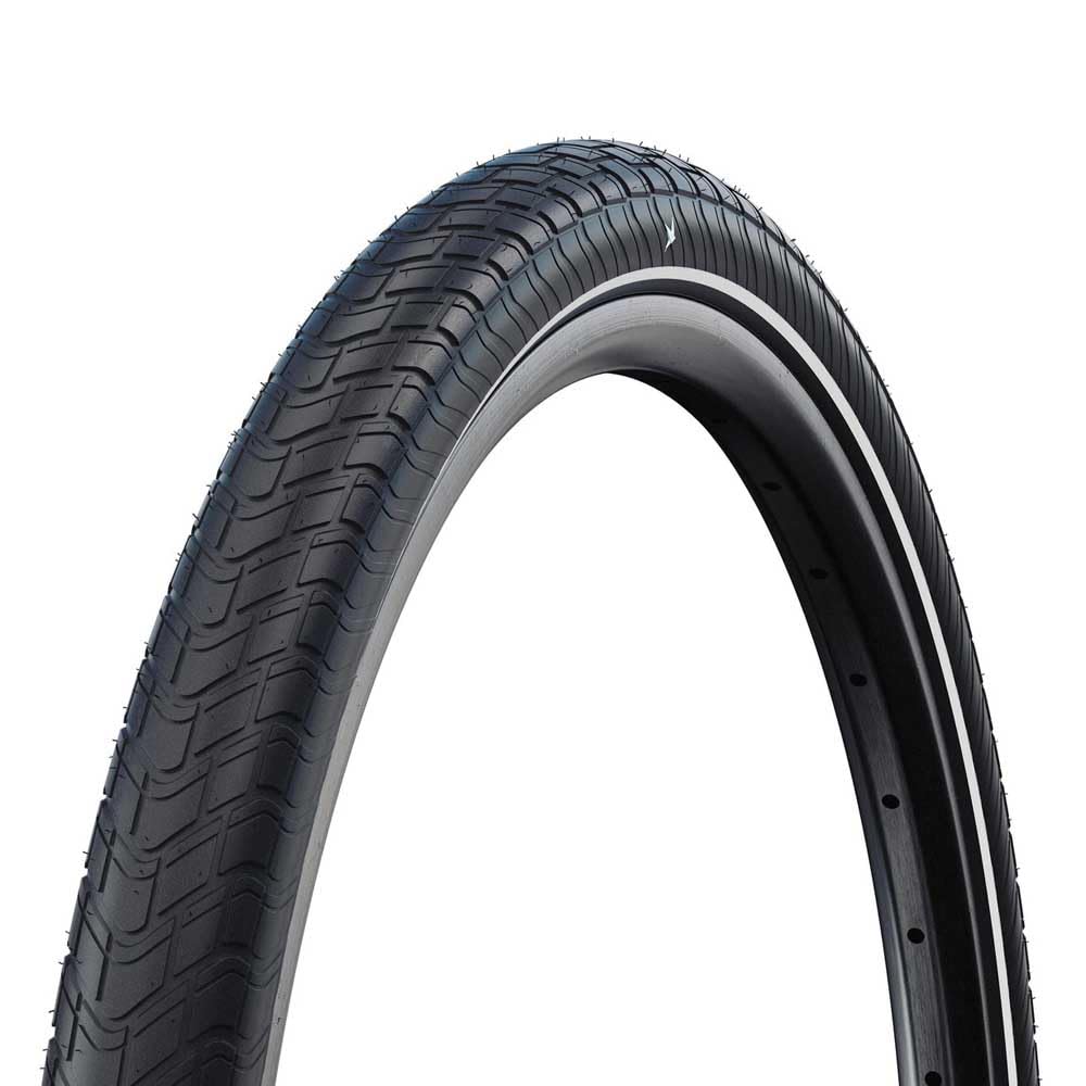 Schwalbe Motion Big Apple Urban Tyre in Black/Reflex (Wired) - 27.5 x 2.15`` [Black/Ref]