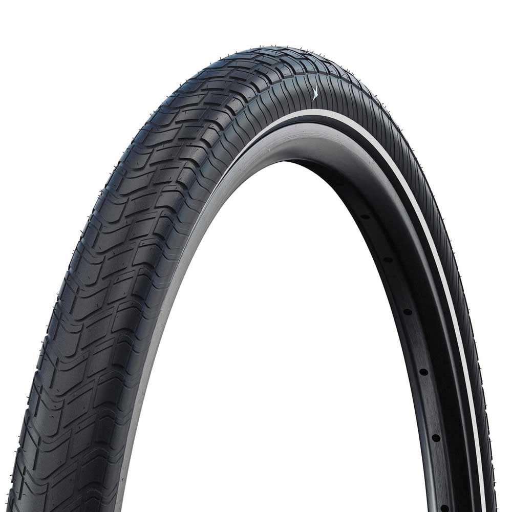 Schwalbe Motion Big Apple Urban Tyre in Black/Reflex (Wired) - 27.5 x 2.60`` [Black/Ref]