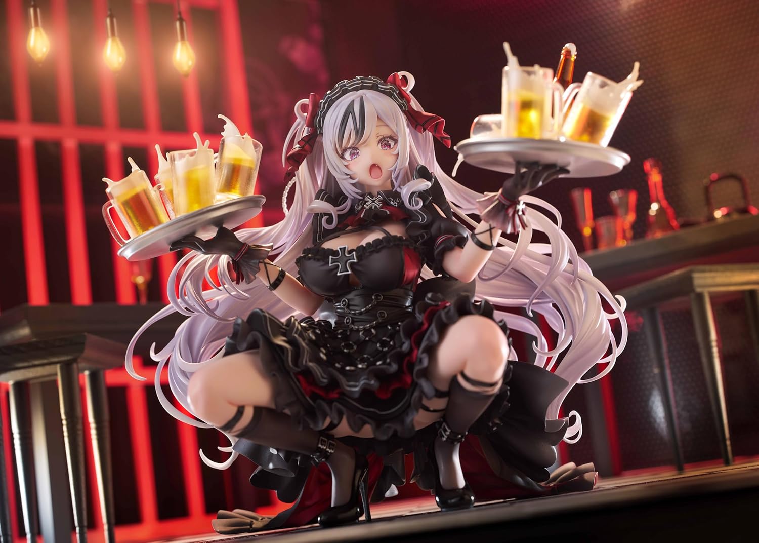 Golden Head Plus Azur Lane, Azur Lane, Elbe, No Show Place, Total Height Approx. 6.3 inches (160 mm) (Base Included) 1/7 Scale Figure Made of PVC and ABS