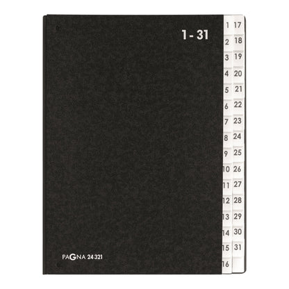 Durable Pagna Expanding Bring Forward A4 File with Pressboard Pages and PVC Tabs 1-3