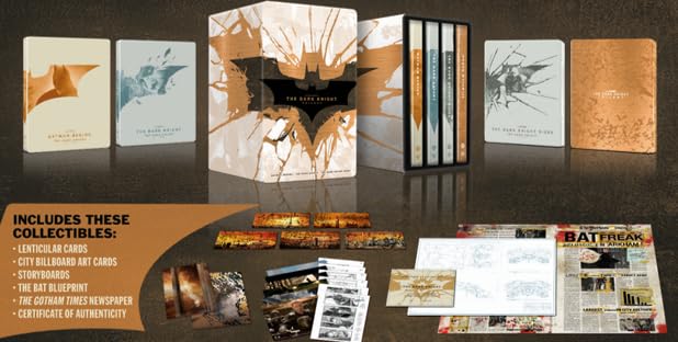 The Dark Knight Trilogy, Steelbook Collection (Box 3 4K+6 Br)