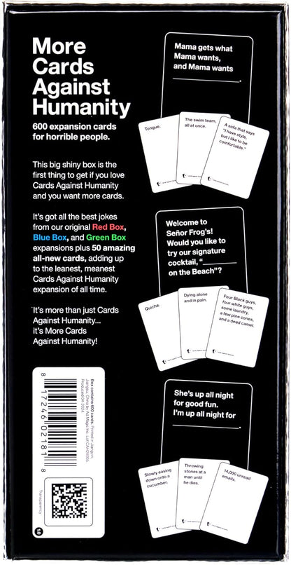 More Cards Against Humanity 600-Card Expansion