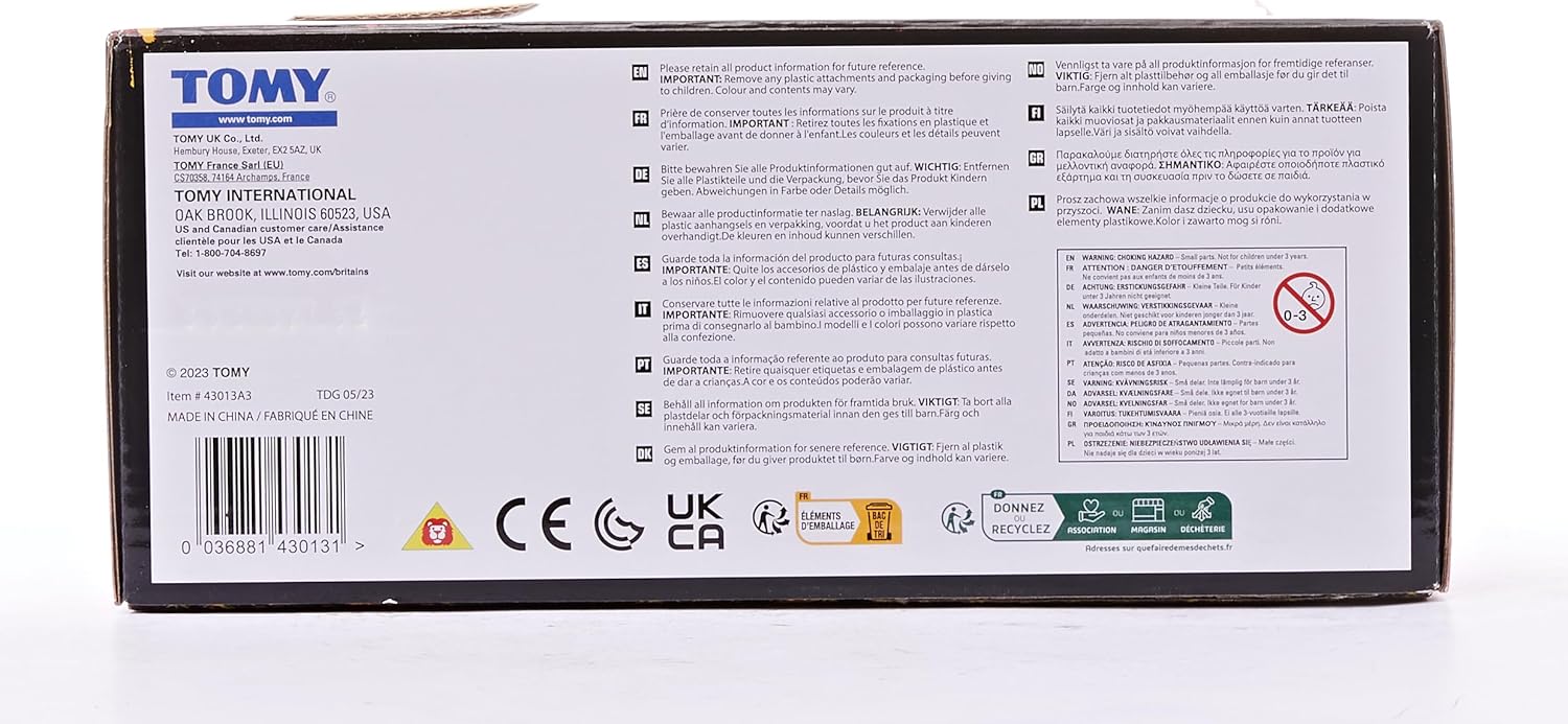 Britains Tomy 43013 Midi Kettenbagger 86C-1, Schiebe Spielzeug aus hochwertigem Material im Maßstab 1:32, interaktives Push Toys Spielzeug ab 3 Jahren, für Fans von originalgetreuen Nachbildungen