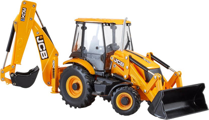 Britains JCB 3CX SiteMaster Plus Backhoe Loader - Diecast Construction Toy Tractor Farm Toys 1 32 Scale - Metal and Plastic Tractor Toys - Collectible Model Tractors for Plus 3 Year Olds