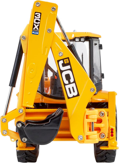 Britains JCB 3CX SiteMaster Plus Backhoe Loader - Diecast Construction Toy Tractor Farm Toys 1 32 Scale - Metal and Plastic Tractor Toys - Collectible Model Tractors for Plus 3 Year Olds
