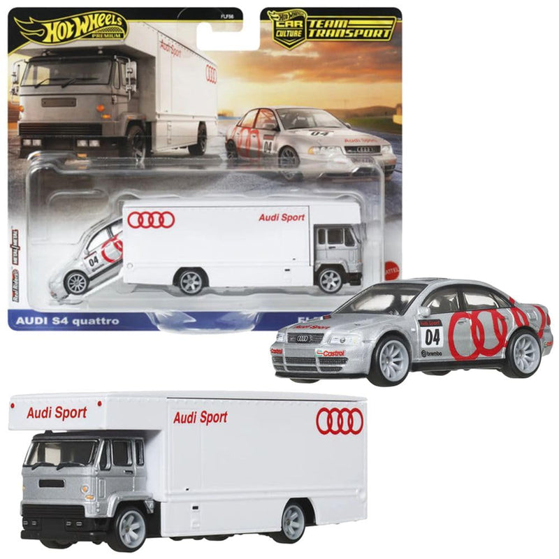 Hot Wheels - Premier Team Transport - Audi S4 quattro & Fleet Flyer /Toys
