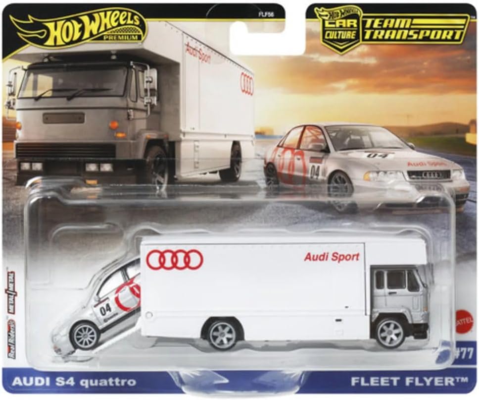 Hot Wheels - Premier Team Transport - Audi S4 quattro & Fleet Flyer /Toys