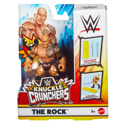 WWE The Rock (with Stretcher) Knuckle Crunchers 8